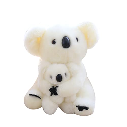 ISAKEN Koala Kuscheltier mit Baby, 30CM Niedlich Plüschspielzeug Koala mit Baby Plüschtier Kuscheltier Stofftier Koala Bär Plüschpuppe Geburtstagsgeschenk für Baby Kinder Mädchen von ISAKEN