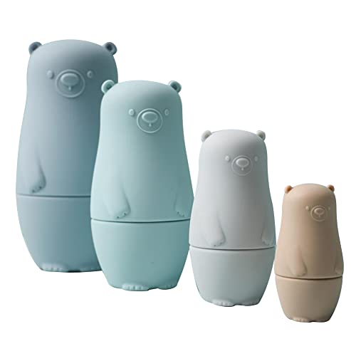 ISAKEN Matroschka Bärenfiguren aus Silikon, Matrjoschka Russische Holz Tier Nesting Doll Holz Klassisch Stapel Puppe Kinderspielzeug Für Partys, Festivals, Wohnzimmer, Schlafzimmerdekorationen ISAKEN Matroschka Bärenfiguren aus Silikon, Matrjoschka Russische Holz Tier Nesting Doll Holz Klassisch Stapel Puppe Kinderspielzeug Für Partys, Festivals, Wohnzimmer, Schlafzimmerdekorationen von ISAKEN