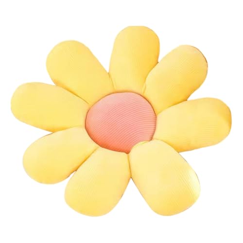 ISAKEN Niedliches Sonne Blume Plüschtier, Sonne Blume Plüsch Throw Pillow Weich Bequem Sonne Blume Kissen Plüsch Spielzeug für Kinder Mädchen Geburtstag Valentinstag von ISAKEN