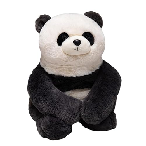 ISAKEN Panda Plüschpuppe, Weichem Plüsch Kuscheltier Panda Kuscheltier Tier Kissen Gemütliches Schmusetier Stofftier Plüschkissen für Heimsofa Wohnzimmer Dekoration von ISAKEN