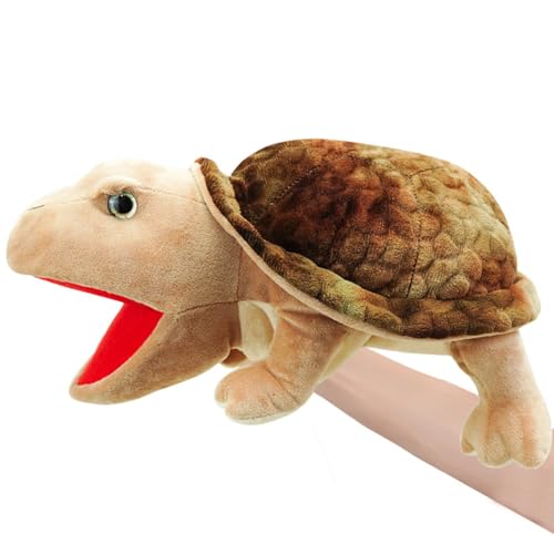 ISAKEN Plüsch Handpuppen, Geschichtenerzähler Krokodil Handpuppe Spielzeug Weich Wild Tierkopf Handpuppen Hochwertiger Plüsch Handpuppe für Geschichtenerzählen Unterrichten von ISAKEN