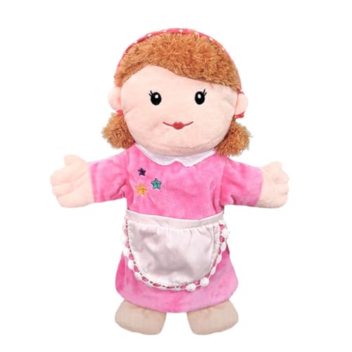 ISAKEN Plüsch Handpuppen, Plüschtiere Kinderhandpuppen mit beweglichem offenem Mund Plüsch Handpuppen Spielzeug Fantasievolles Spiel für Geschichtenerzählen Unterrichten von ISAKEN