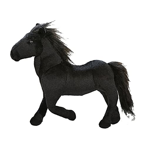 ISAKEN Pony Stofftiere Plüsch Spielzeug Pferd Plüschtier Pferd Kuscheltier Flauschiges Stofftier zum Kuscheln, Weiche Plüsch Pferd Stofftierpuppe für Tierthema Party Geburtstags Dekorationszubehör von ISAKEN