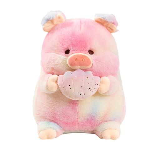 ISAKEN Schwein Plüschpuppe, Stofftier Kawaii Schwein Kreatives Wurfkissen Plüschtier PP Baumwolle Schwein Schlafkissen Simuliertes Tier Plüschtier für Sofa Bett Wohnzimmer Dekoration von ISAKEN