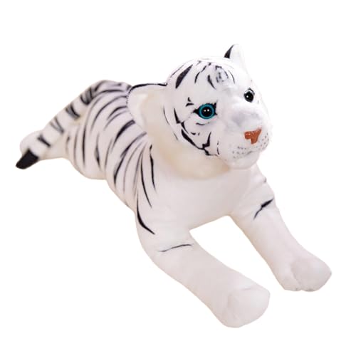 ISAKEN Tiger Plüschpuppe, Niedlicher Tiger Plüschtier Stofftier Kawaii Tiger Plüschtier Kuscheltier Weiches Liegendes Tiger Plüschtier für Weihnachten Geburtstag Geschenk von ISAKEN