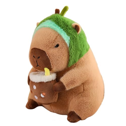 ISKAEN Capybara Plüschtier, 30cm Niedliche Capybara Kuscheltier Plüsch Puppen Super Weiche Gefüllte Spielzeug Lustige Kostümen Stofftiere Spielzeug Stofftiere Geschenk für Kinder Mädchen Jungen von ISAKEN