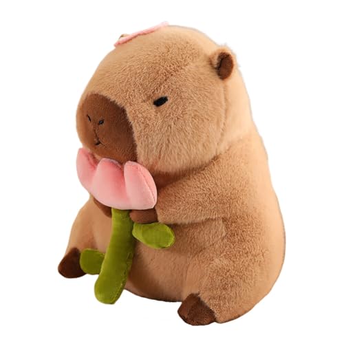 ISKAEN Capybara Plüschtier, 30cm Niedliche Capybara Kuscheltier Plüsch Puppen Super Weiche Gefüllte Spielzeug Lustige Kostümen Stofftiere Spielzeug Stofftiere Geschenk für Kinder Mädchen Jungen von ISAKEN