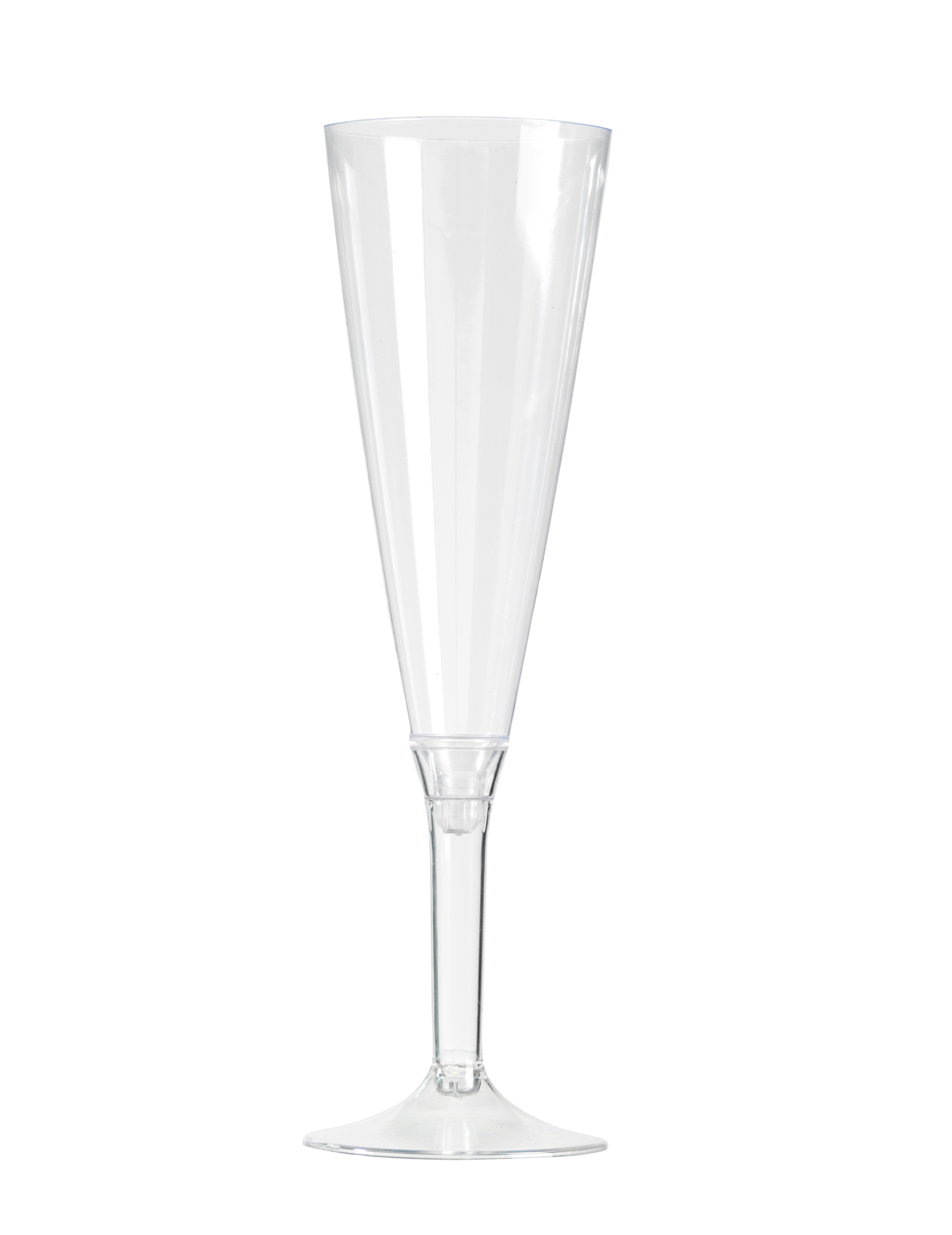 Kunststoff-Champagnergläser mit Kristalleffekt 10 Stück transparent von ISAP FRANCE