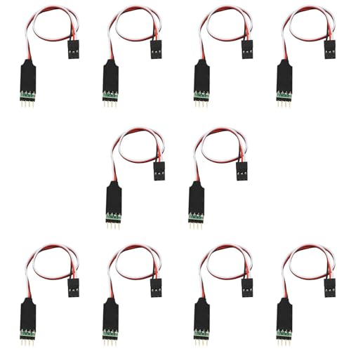 ISTOVO 10 StüCke 3CH 3-Kanal LED Lampe Lichterteuerung Schalter Panel für 1/10 1/8 RC Modellauto Axial SCX10 Trx4 von ISTOVO