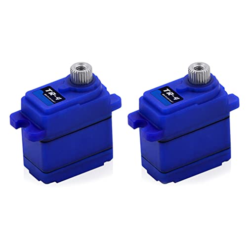 ISTOVO 2X RC Fahrzeuge Modell Teile HD -4 Mini 7.4V 2.6KG Metall Gear Servo für TRX4 von ISTOVO