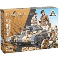 ITALERI 510006592 1:35 Britischer Crusader Mk.III mit Besatzung von ITALERI