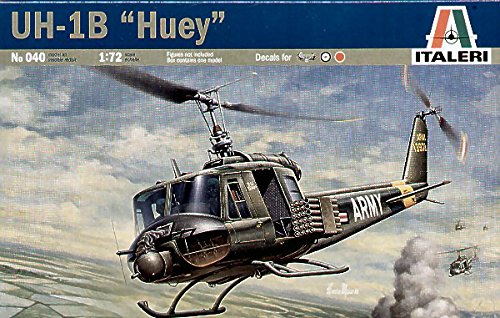 ITALERI Bell UH-1B Huey Helikopter Helikopter Kunststoff Kit 1:72 Modell 0040 von Italeri