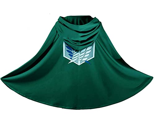 IUTOYYE Cosplay Manga Karneval Kostüm Cosplay Manga Kostüm Cape Cloak Kostüm für Jugendliche Erwachsene Kind (Grün, L) von IUTOYYE