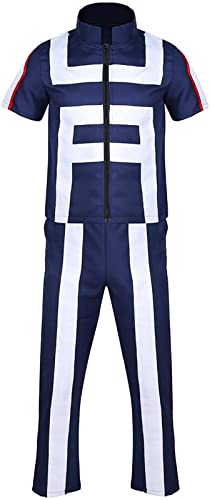 IUTOYYE MHA Kostüm Manga Cosplay One for All Karneval Druck 3D Uniform Schule Cosplay Weihnachten Halloween für Herren Damen Jungen Mädchen Für Herren von IUTOYYE