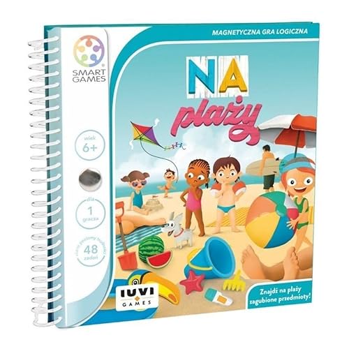 Smart Games - Spiel für 1 Spieler, Einzelspielerspiel - Am Strand - 48 Aufgaben - für Kinder ab 6 Jahren | Reisespiel Smart Games - Spiel für 1 Spieler, Einzelspielerspiel - Am Strand - 48 Aufgaben - für Kinder ab 6 Jahren | Reisespiel von IUVI Games