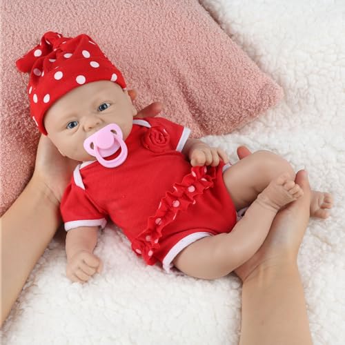 IVITA Ganzkörper Silikon Reborn Baby Puppe Offener Mund Neugeborene Babypuppe Zwillinge Babypuppe Weiche Babypuppe Kann Schnuller Fressen (WG1512CT unbemalte Puppe-36cm-1760g-Mädchen), WG1515 IVITA Ganzkörper Silikon Reborn Baby Puppe Offener Mund Neugeborene Babypuppe Zwillinge Babypuppe Weiche Babypuppe Kann Schnuller Fressen (WG1512CT unbemalte Puppe-36cm-1760g-Mädchen), WG1515 von IVITA