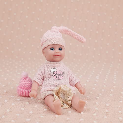 IVITA Mini Ganzkörper Silikon Reborn Baby Puppe Neugeborenes Baby Puppe Echte Baby Doll Handgemachte Weiche Babypuppe Mädchen von IVITA