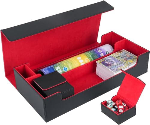 Aufbewahrungsbox für Kartenspiele, sehr große Aufbewahrungsbox für Kartenspiele, hochwertig, für 5 Kartenspiele oder 600+ Karten, kompatibel mit MTG/TCG/Yugioh/Magic/Commander von IVODEELA