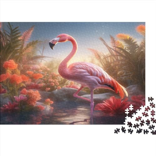 Flamingo 500 Teile Erwachsene Puzzles Für Erwachsene Klassische Gift Puzzle Schwer Pädagogisches Spielzeug Geschicklichkeitsspiel Für Die Ganze Familie 500pcs (52x38cm) von IVYARD