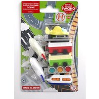 IWAKO 611021 Puzzle Radierer-Set Fahrzeuge von IWAKO