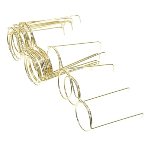 IWOWHERO Miniatur Puppenbrille Metallrahmen Ohne Gläser Klassische Runde Design Für Puppen Ideales Zubehör Für Puppenhaus Und Kreative Bastelprojekte von IWOWHERO