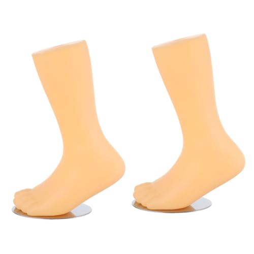 IWOWHERO 2 Stück Kinderfußmodell Kleinkindfüße Display Socken Display Halter Transparente Socken Schmuck Display Füße Schaufensterpuppe Kindersocken Transparente Sandalen Socken von IWOWHERO