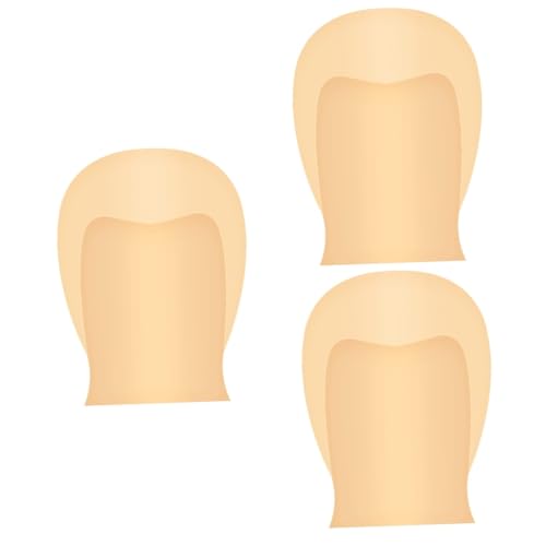 IWOWHERO 3 Stk -Make-up-Kappe halloween costume halloween cosplay wig zwillengummi Elastisch latez Halloween-Mönch-Kostüm für perücke Make-up Glatze kahle Kappe Emulsion von IWOWHERO