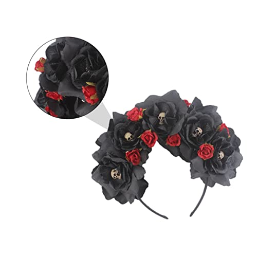 IWOWHERO Halloween Haarblumen Haarband Mit Dekor Floraler Kopfschmuck Für Kostüme Ideales Stirnband Für Halloween Partys Und Mottopartys Einzigartiger Kopfschmuck Für von IWOWHERO