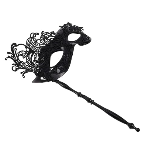 IWOWHERO Handheld Spitze Maske Für Karneval Und Maskenball Elegante Partymaske Aus Dekorativem Material Für Halloween Und Kostümpartys Damen Augenmaske Mit Einzigartigem Design von IWOWHERO