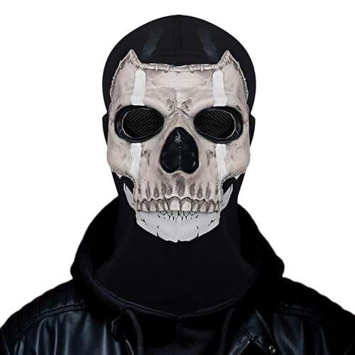 IWTBNOA Halloween Maske Totenkopf, Gruselige Vollkopf Skelett Maske, Scary Skull Mask, Halloween Totenkopfmasken, Schädel Maske, Horror Skull Mask, Schädel Maske des Grauens für Halloween Karneval von IWTBNOA