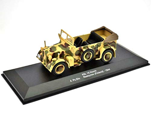 HORCH KFZ 15 Maßstab 1:43 Fertigmodell aus Metall in Displayvitrine von IXO/ALTAYA/ATLAS