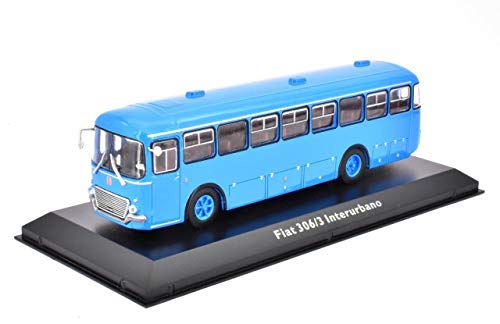 IXO/ALTAYA/ATLAS FIAT 306/3 Interurbano Bus Fertigmodell aus Die-Cast Metall in Vitrine 1:72 von IXO/ALTAYA/ATLAS