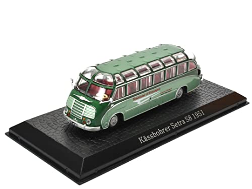 IXO/ALTAYA/ATLAS Kässbohrer Setra S8 Bus Bus Fertigmodell aus Die-Cast Metall in Vitrine 1:72 von IXO/ALTAYA/ATLAS