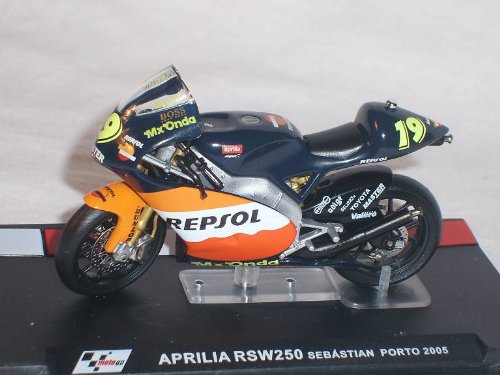 IXO Aprilia RSw250 RSw 250 Sebastian Porto 2005 Motogp 1/24 Altaya by Modellmotorrad Modell Motorrad Sonderangebot von IXO