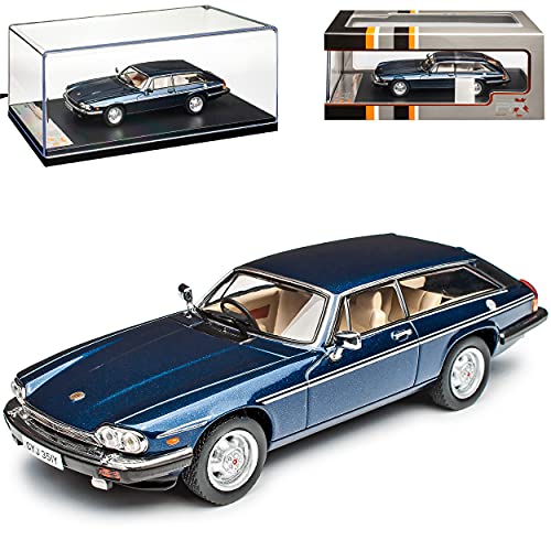 IXO Jaguar XJS Kombi Shooting Break Lynx Eventer SS Blau Metallic 1983-1996 1/43 PremiumX Modell Auto von IXO