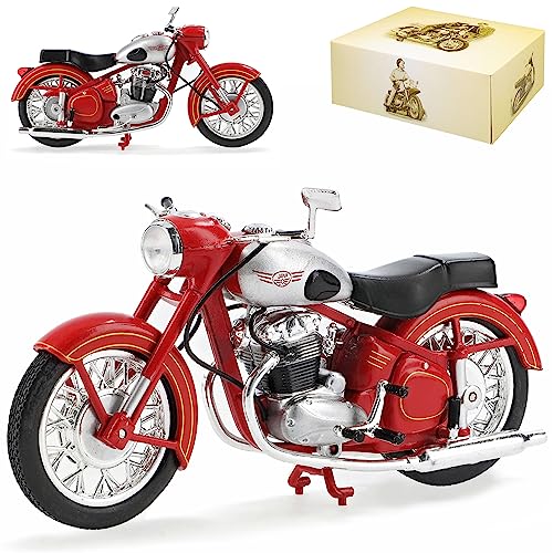 IXO Jawa 500 Rot Braun DDR Atlas Collection 1/24 Modellcarsonline Modell Motorrad von IXO