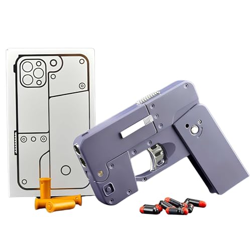 Faltbares Spielzeug Toy Pistole,Mechanisches Design Mini Pistole Toy AngstlöSungs-Sinnesspielzeug Gun-Design-Spielzeug,Geschenk FüR Freund von IXPIUZB