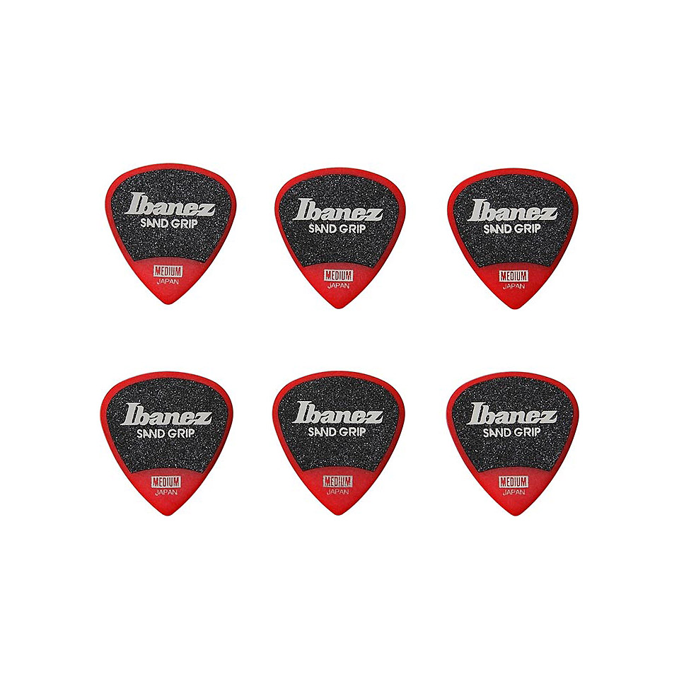 Ibanez Grip Wizard Sand Red 0,8mm Medium Short Plektrum von Ibanez