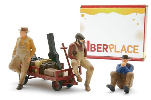 Iberplace 40030 Figuren Maßstab G Schlitten des Westens 1:22,5-1:25 für Zug, Figuren zum Bemalen, Modellbau, Modellbau, Dioramen und Miniaturen für Modelleisenbahnen von Iberplace