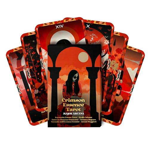 Crimson Essence Tarot - 22 Major Arcana - English | German | French | Italian von Ibiza