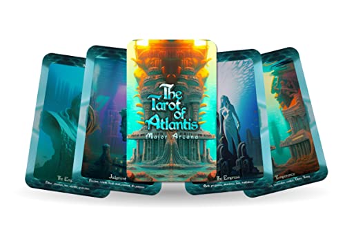 Ibiza Tarot Atlantis-Themed Major Arcana Tarotkarten Deck für Anfänger & Experten - Authentisches Tarot-Erlebnis - Set mit 22 Karten Ibiza Tarot Atlantis-Themed Major Arcana Tarotkarten Deck für Anfänger & Experten - Authentisches Tarot-Erlebnis - Set mit 22 Karten von Ibiza