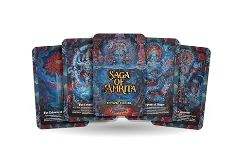Ibiza Tarot Saga of Amrita Orakel: Begib dich auf eine Reise der Unsterblichkeit und des spirituellen Wachstums mit diesem 22-Karten-Deck, inspiriert von der alten Saga von Amrita. Ibiza Tarot Saga of Amrita Orakel: Begib dich auf eine Reise der Unsterblichkeit und des spirituellen Wachstums mit diesem 22-Karten-Deck, inspiriert von der alten Saga von Amrita. von Ibiza