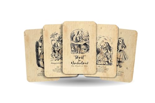 Ibiza Tarot Tarot im Wunderland - Major Arcana Cards | Wahrsager-Tarotkarten Deck für Anfänger | Authentisches Tarot-Erlebnis - Set mit 22 Karten von Ibiza