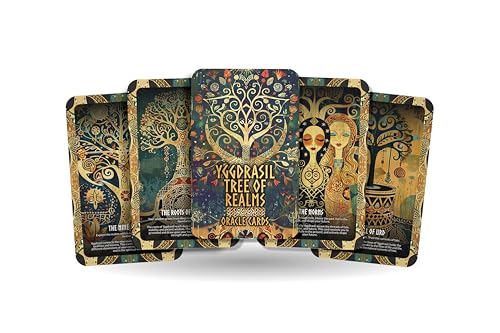 Ibiza Tarot Yggdrasil - Tree of Realms Orakeldeck-Karten - Verbindung der spirituellen Dimensionen und Förderung des universellen Verständnisses von Ibiza