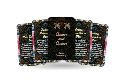 Krebs und Krebs, Zodiac Compatibility, Divination Tools, Oracle Cards, Star Sign Compatibility, Horoskop-Kompatibilitätskarten von Ibiza