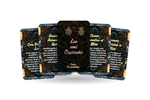 Leo and Capricorn - Zodiac Compatibility - Divination Tools - Oracle cards - Star Sign Compatibility - Horoscope Compatibility Cards Leo and Capricorn - Zodiac Compatibility - Divination Tools - Oracle cards - Star Sign Compatibility - Horoscope Compatibility Cards von Ibiza