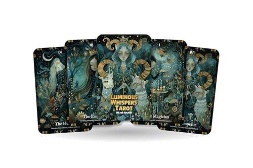 Luminous Whispers Tarot – 22 Major Arcana – Erkunden Sie die versteckten Tiefen Ihrer Soul für tägliche Reflektion – Göttliches Werkzeug von Ibiza