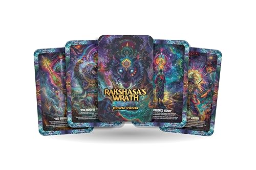 Rakshasa's Wrath Oracle – Harness The Power der Transformation mit diesem 22-Karten-Deck, die Veränderung und innere Kraft um das Leben der Challenges zu übertreffen. Rakshasa's Wrath Oracle – Harness The Power der Transformation mit diesem 22-Karten-Deck, die Veränderung und innere Kraft um das Leben der Challenges zu übertreffen. von Ibiza