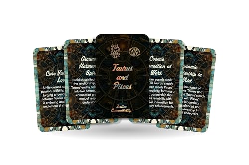 Taurus and Pisces - Zodiac Compatibility - Divination Tools - Oracle cards - Star Sign Compatibility - Horoscope Compatibility Cards Taurus and Pisces - Zodiac Compatibility - Divination Tools - Oracle cards - Star Sign Compatibility - Horoscope Compatibility Cards von Ibiza