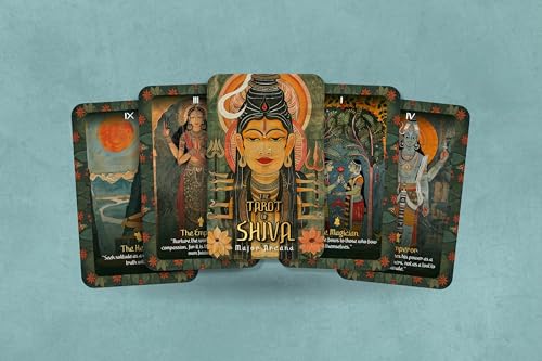 The Tarot of Shiva - Major Arcana - Shiva Art - Tarot-Deck - Wahrsagerei - Wahrsagungswerkzeuge - Tarotgeschenk - Illustrierte Karten von Ibiza